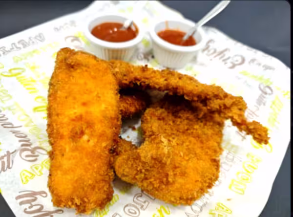 tiras de pollo